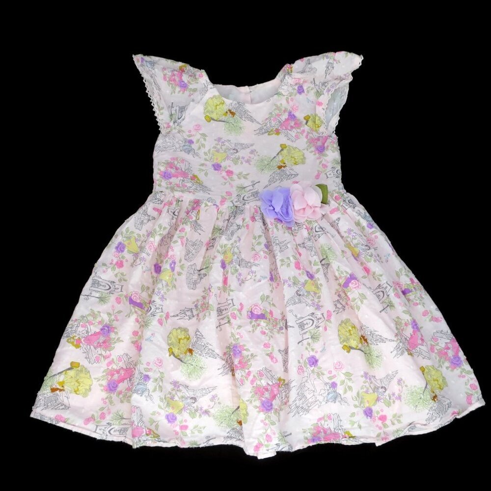 Pippa & Julie Disney Princess Dress Girls Toddler 3T Pink Short Sleeve